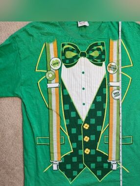 Green St Patricks Day 100% Cotton Irish T shirt L